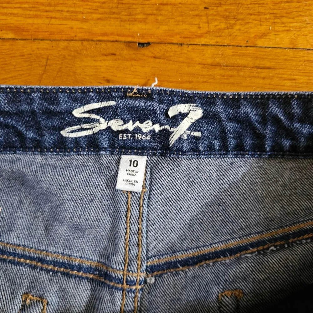 Seven7 Women's Slim Straight Jeans Blue Size 10